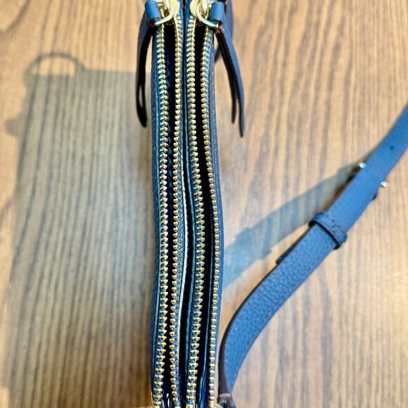 Kate Spade New York Navy Leather Crossbody Bag Pebbled - New - Never Used - Picture 6 of 15